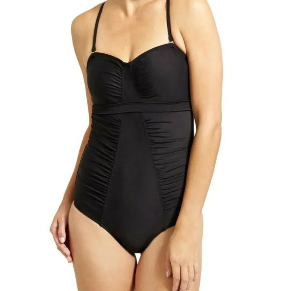 Athleta waterfall band one piece swimsuit 40D/DD